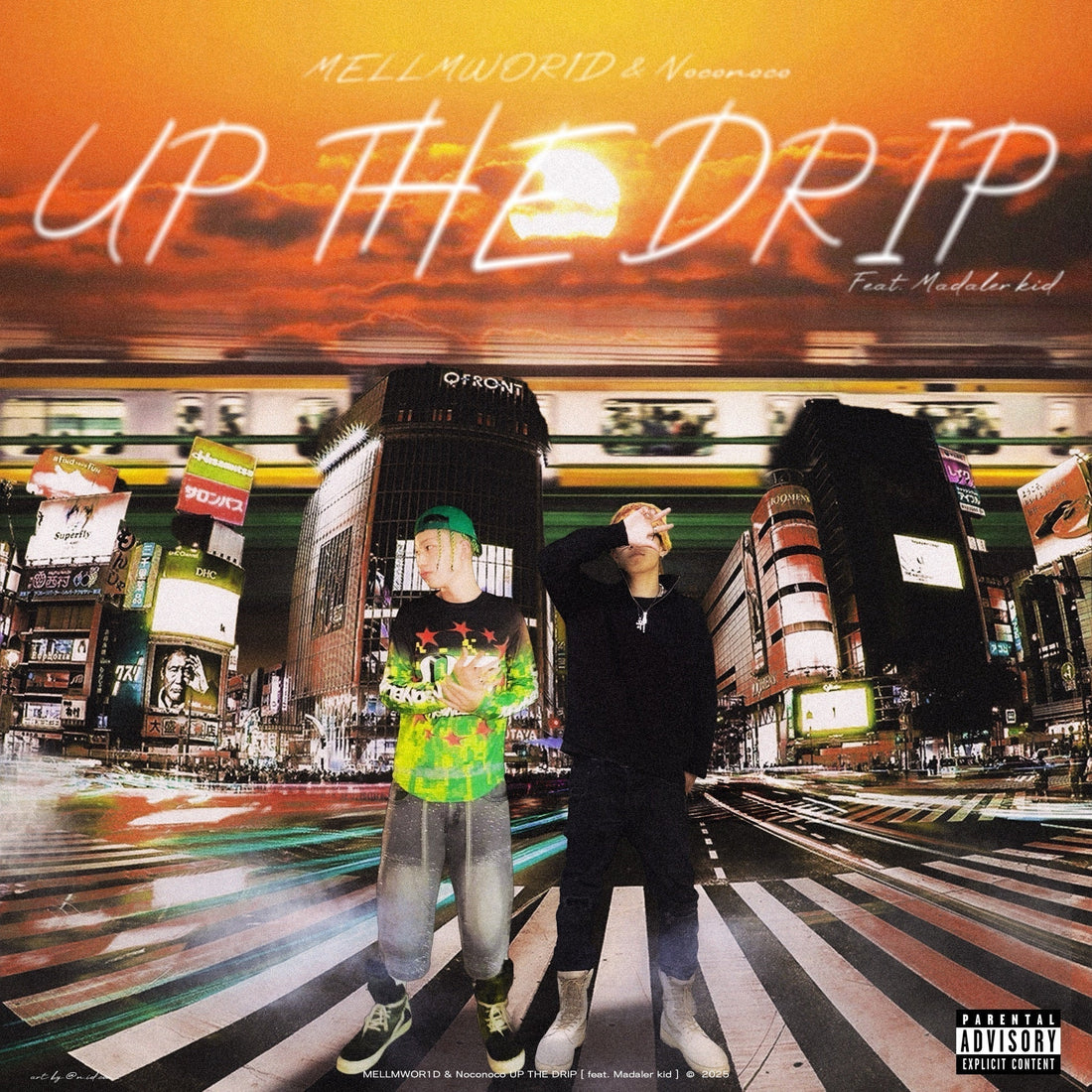 MELLMWOR1D & Noconoco が Madaler kid を客演に迎えたNew Single「UP THE DRIP」を1月10日にリリース！